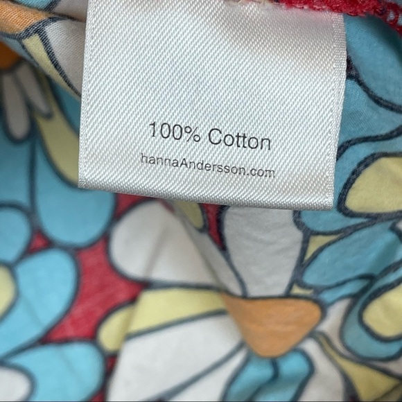 Hanna Andersson Mod Daisy Print Pillowcase Sleeveless Dress Size 6/7 Girls - Picture 9 of 11